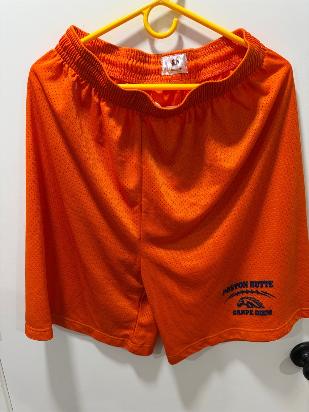 Men's Athletic Mesh Shorts – Orange